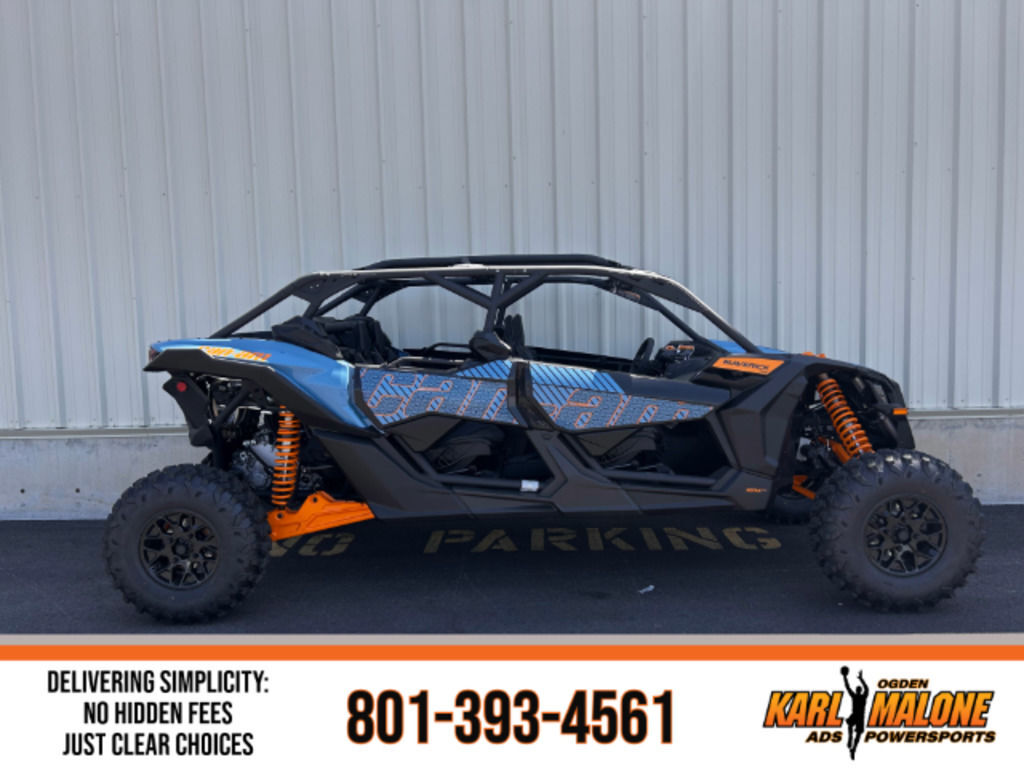 2025 Can-Am® Maverick X3 MAX RS Turbo Scandi Blue & Orange Crush
