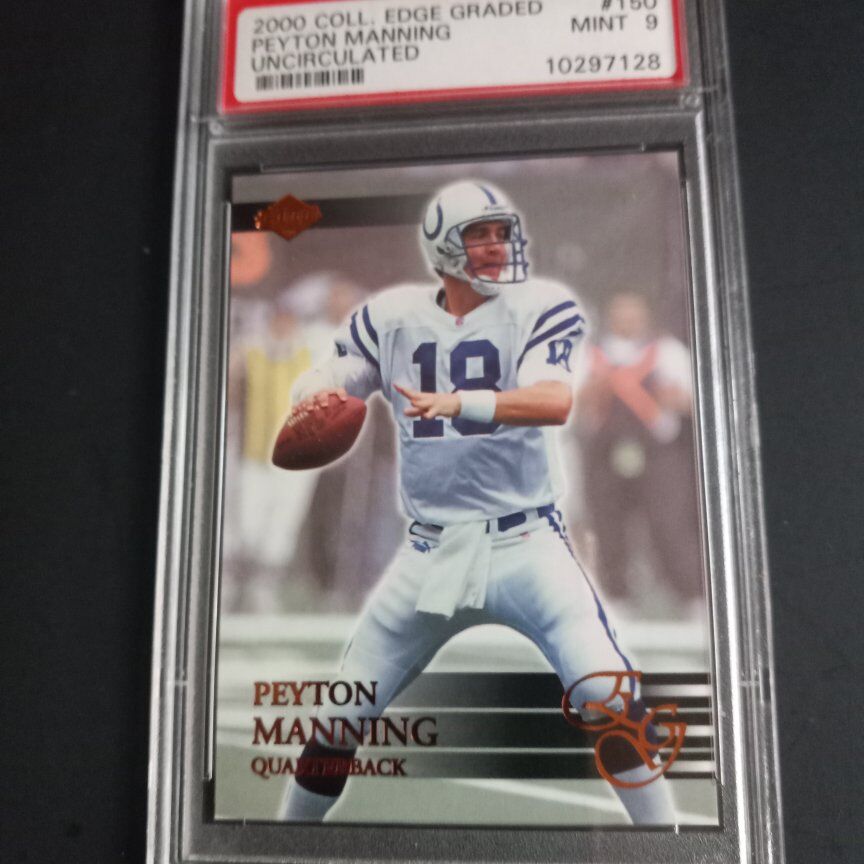 2000 COLL. EDGE PEYTON MANNING GRADED