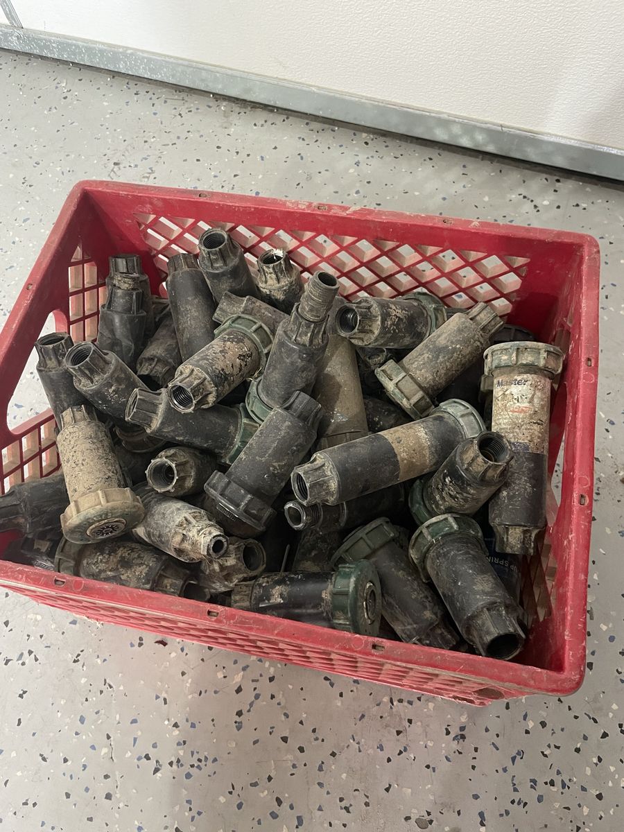 Lots of sprinkler heads