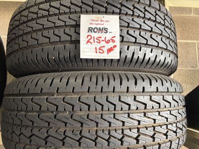 Pair of 215/65R15 Tires