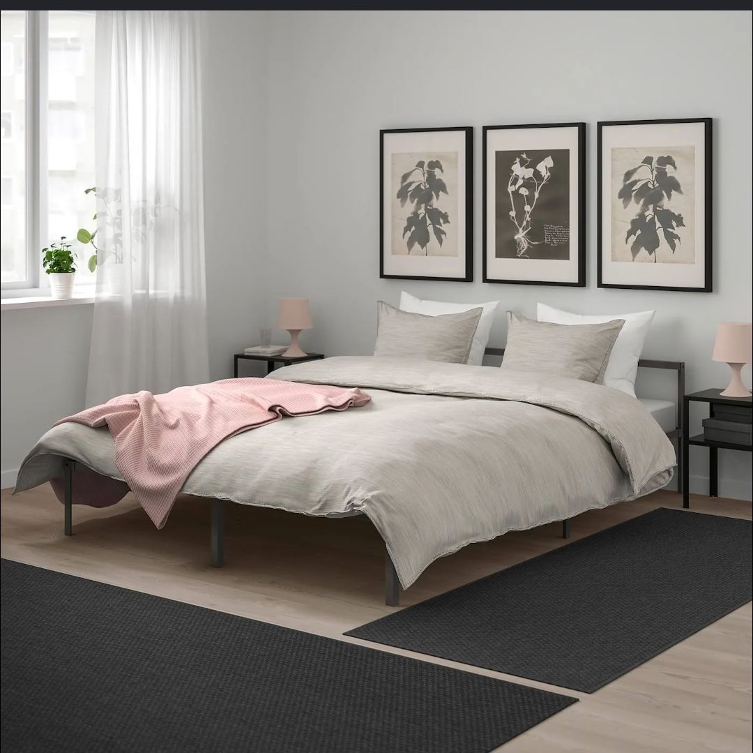 Full Size and Twin Size IKEA GRIMSBU Bed Frames with Slatted Base