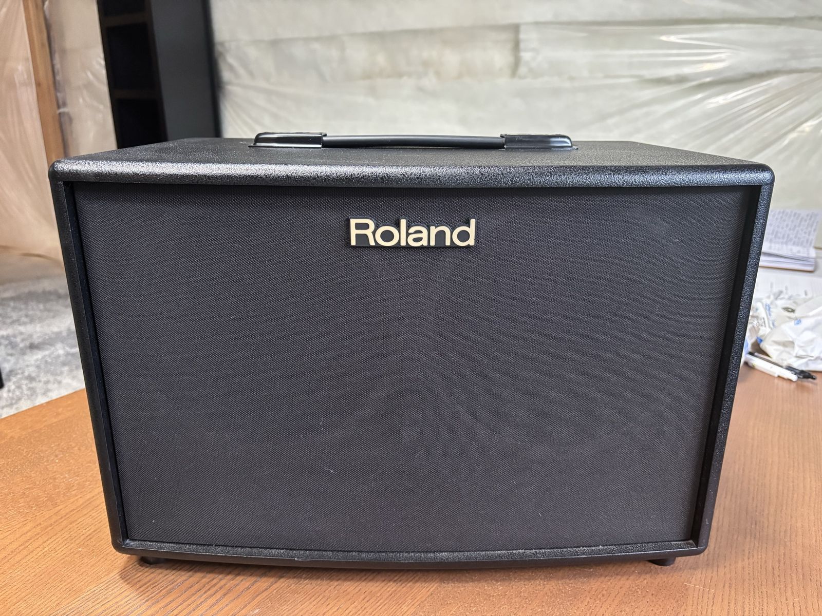 Roland AC-90 Acoustic Chorus Guitar Amplifier Amp w/ Cover & Footswitch Jack Inputs