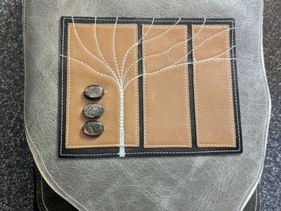Handmade leather crossbody bag
