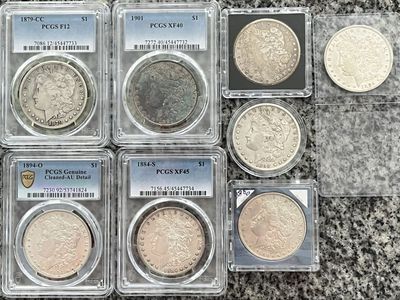 8 Rare Morgan Silver Dollar’s For Sale