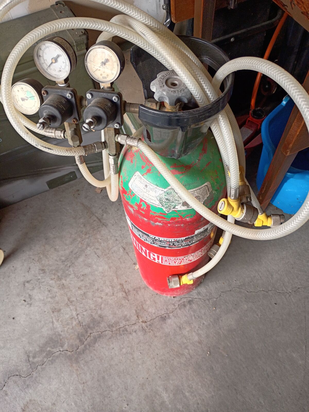 20# Homebrew draft charging beverage grade CO2 tank and regulators