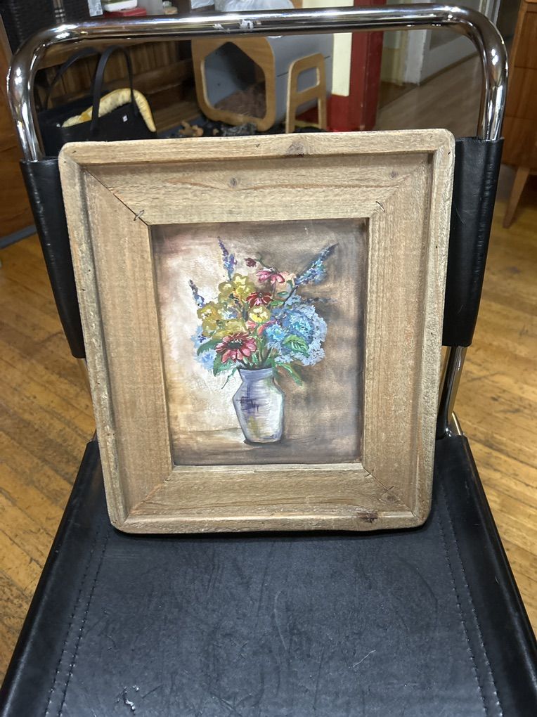 Org.Vintage Florals Still Life Watercolor Painting