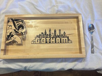 Wooden batman tray