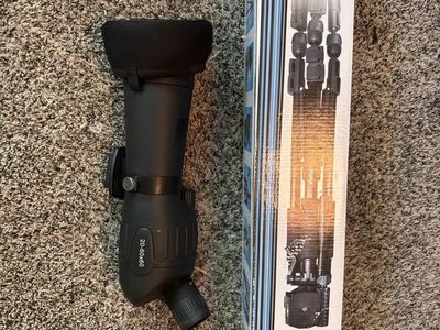 Like new 20-60x60 spotting scope with brand new vivid tripod