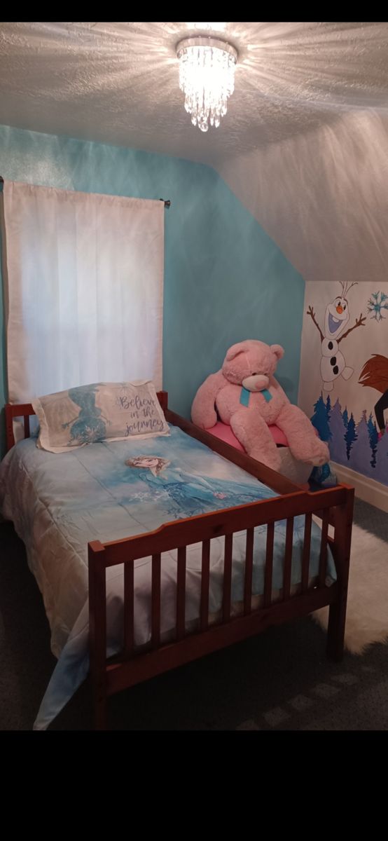 Twin bed and mattress