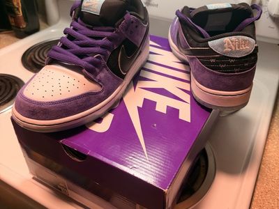 Nike SB Dunk Low "Hayley Wilson" Purple/Black/White/Teal Skate Shoes Men's Size 11 with Box