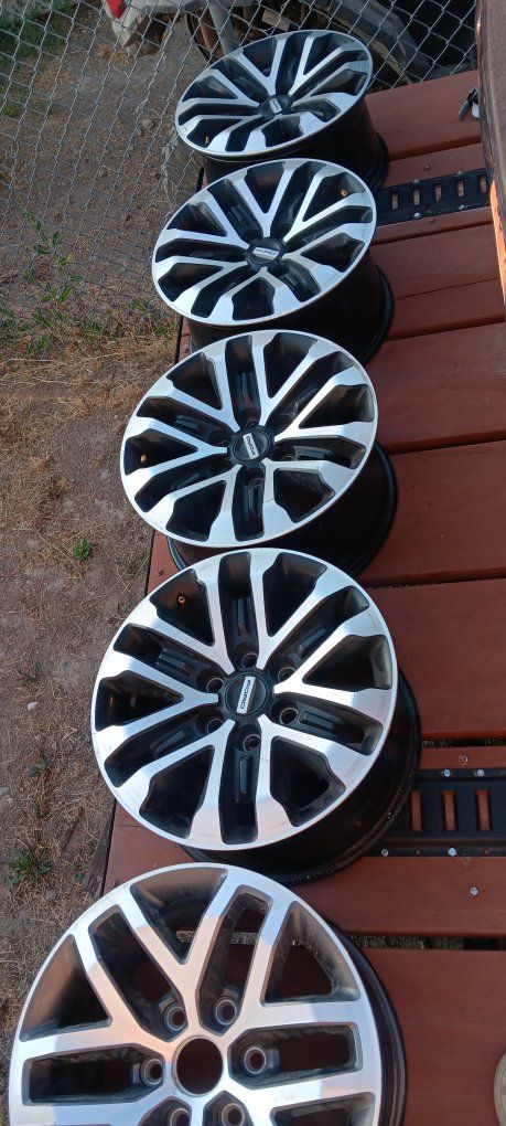 Ford OEM Raptor wheels Machined Black Alloy Wheels Rims Set of 5