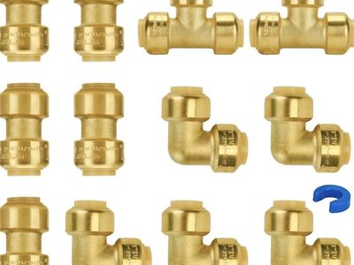 SUNGATOR Plumbing Fittings 1/2 Inch, Push Pex Fittings 1/2 Inch,pack of 12
