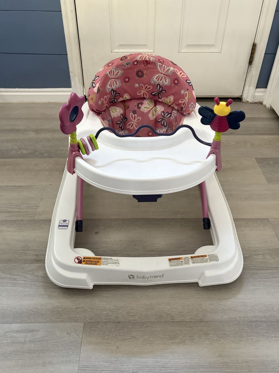 Baby Trend Activity Walker Pink Butterfly Floral