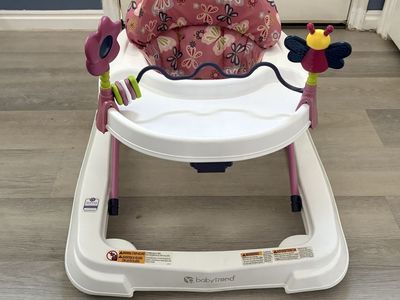 Baby Trend Activity Walker Pink Butterfly Floral