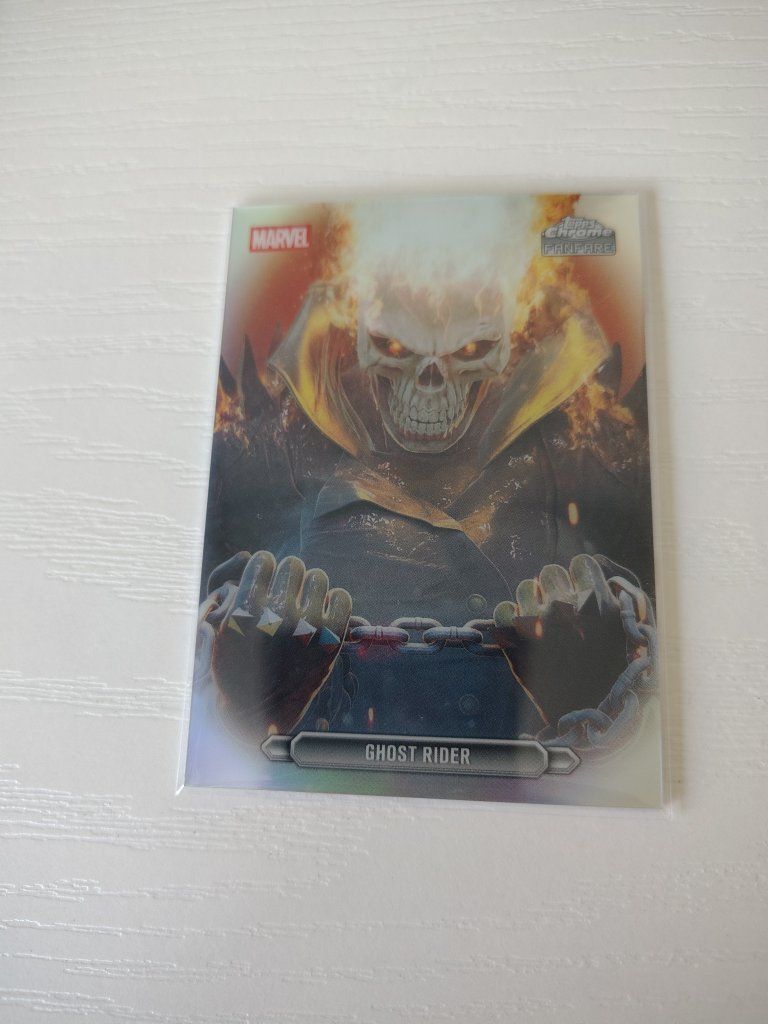2026 Topps Chrome Marvel Comics Ghost Rider Fanfare Insert Card #FF-16
