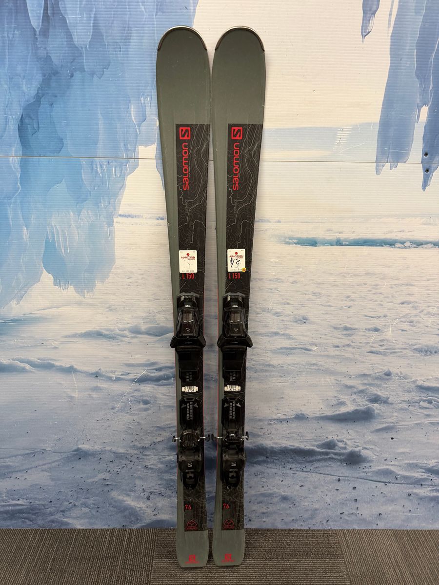 Used 2023 Salomon Distance 76 150cm Skis w/Salomon M10 Bindings
