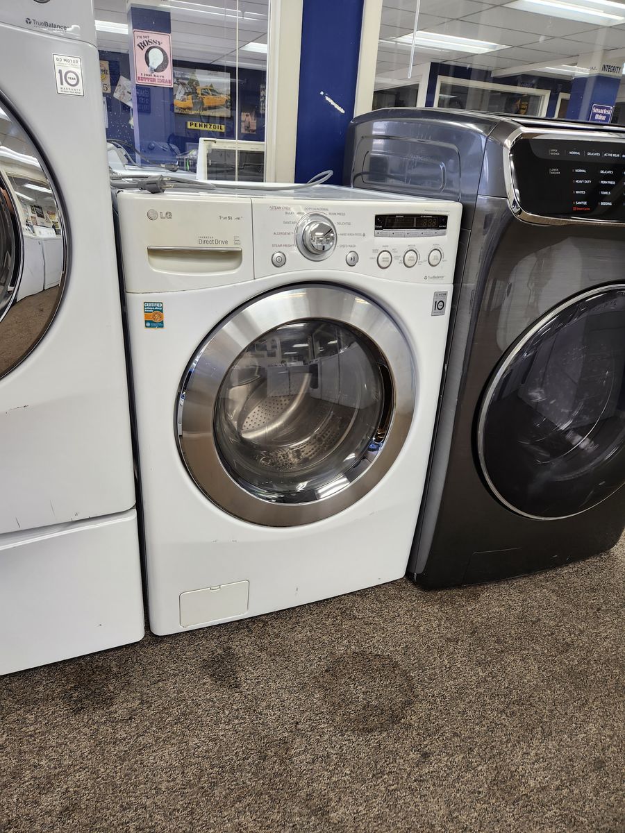 LG Direct Drive TrueSteam Front Load Washer White Used