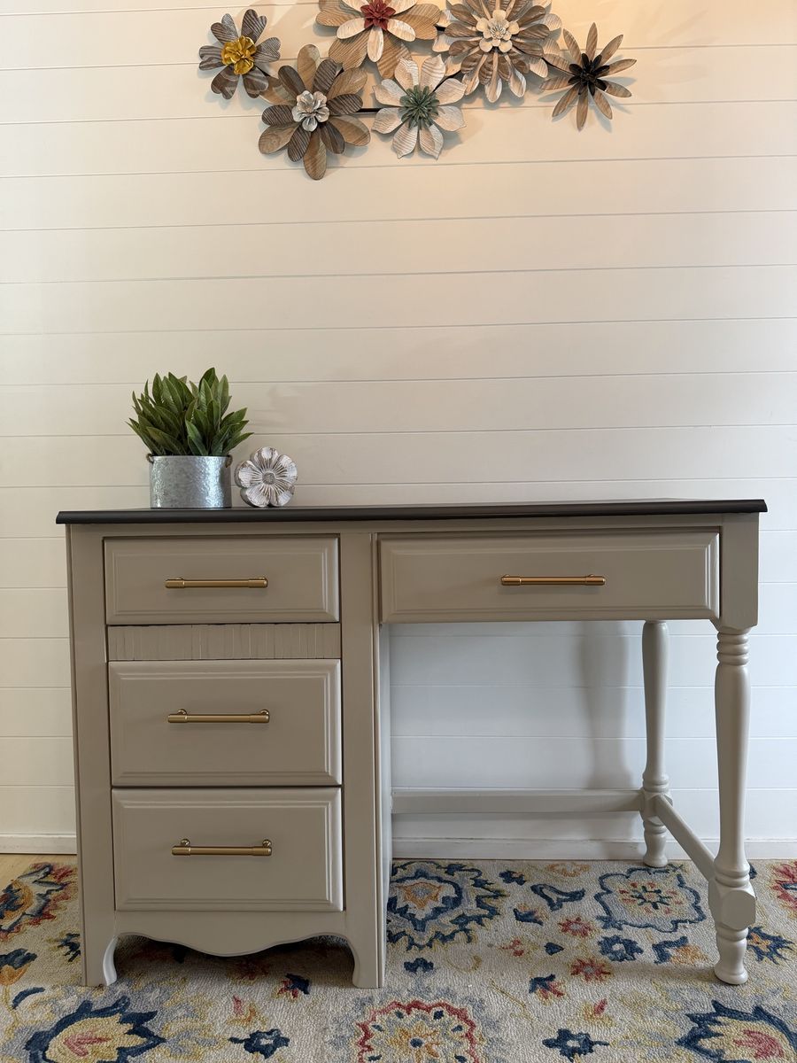 Designer Refinished Desk | Home Office | Modern Farmhouse