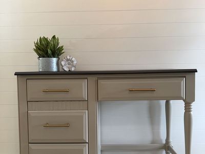 Designer Refinished Desk | Home Office | Modern Farmhouse