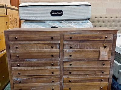 Solid Wood 8-Drawer Dresser – Java Finish – $699