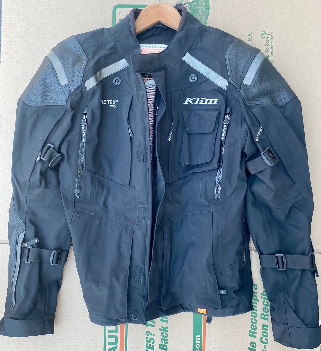 Like New Klim Kodiak Gen 1 Gore-Tex Motorcycle Jacket Black Size 54 