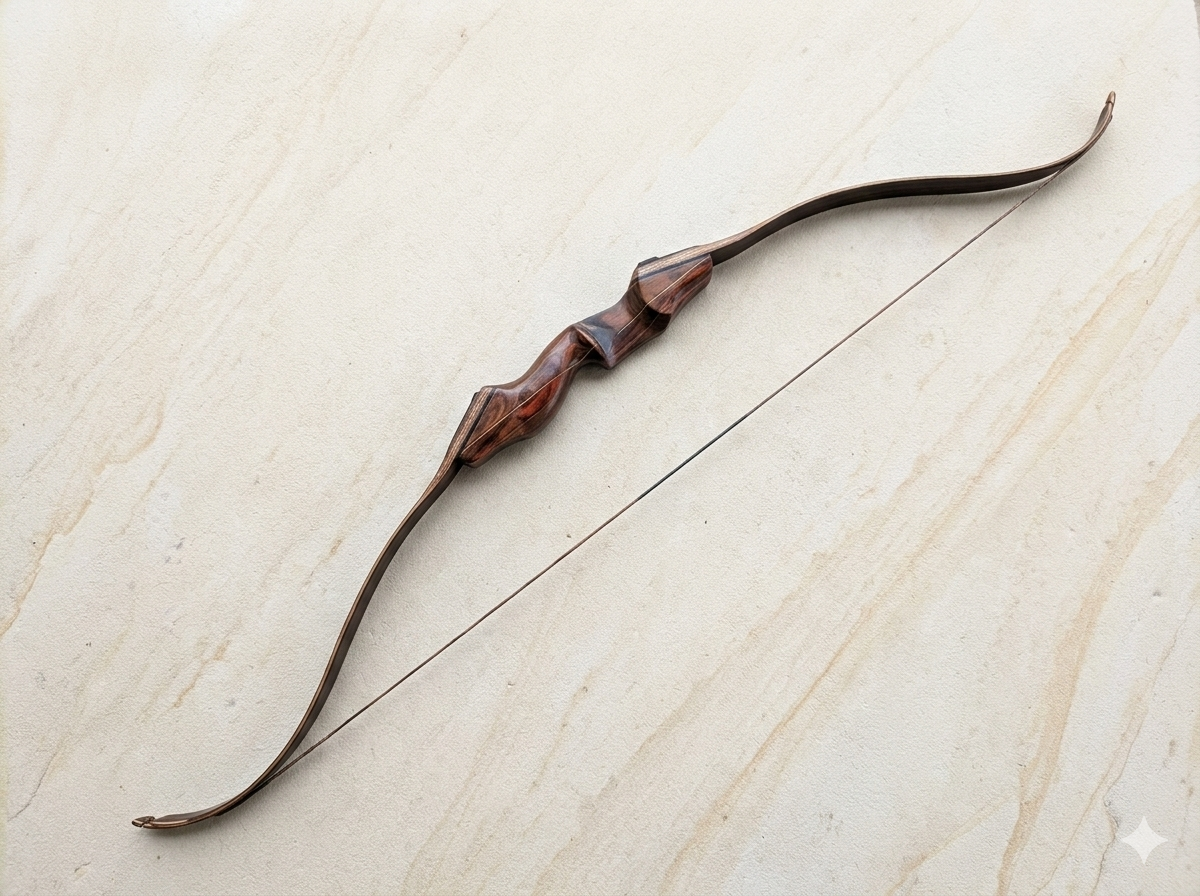 Custom Made Traditional Bow Walnut Tigerwood Maple and Bamboo