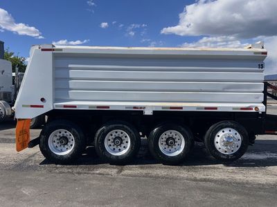 2008 Tesco Williamson 4-Axle Pup Trailer - White Dump Bed, New Tires, Excellent Condition