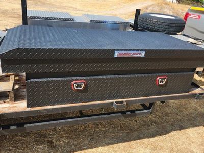 Weather Guard Extra Wide Crossover Truck Tool Box Matte Black Aluminum Model 117-52-04
