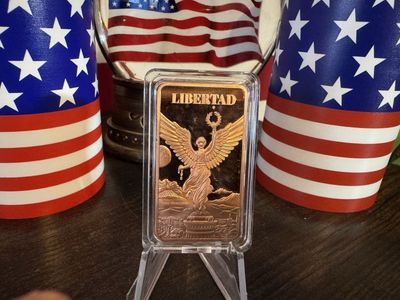 Libertad 1 oz Copper Bar with Angel & Pyramid Design - Collectible Bullion