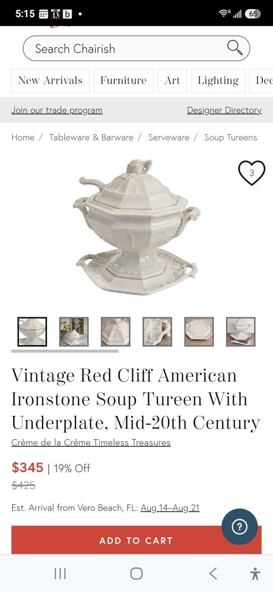 vintage soup bowl