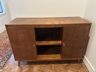 Mid-Century Modern style wood Console Cabinet TV Stand Buffet Sideboard with Storage