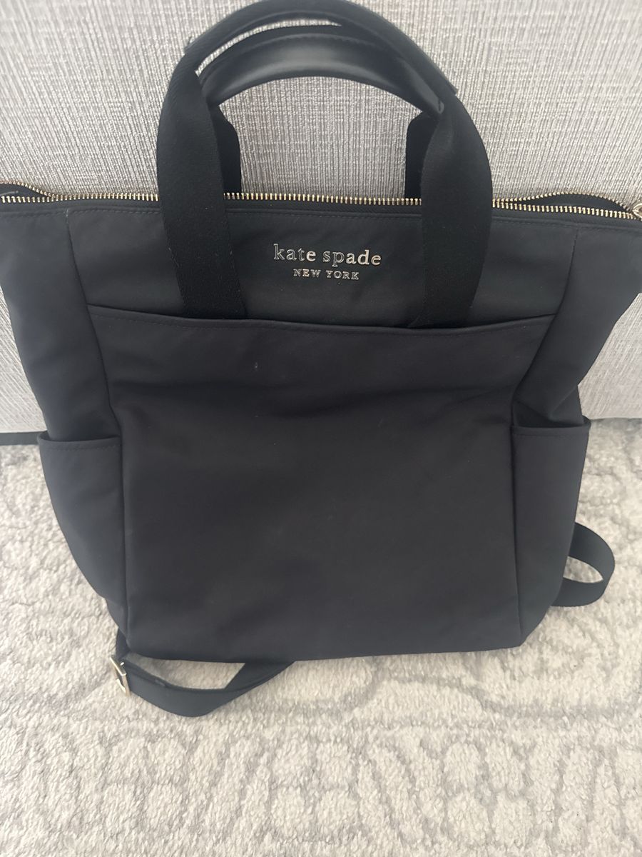 Kate Spade New York Black Nylon Watson Lane Hartley Backpack Handbag