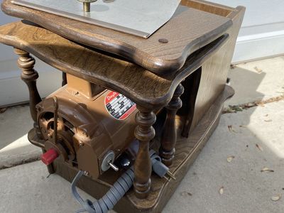 Vintage Golden Grain Wheat Grinder