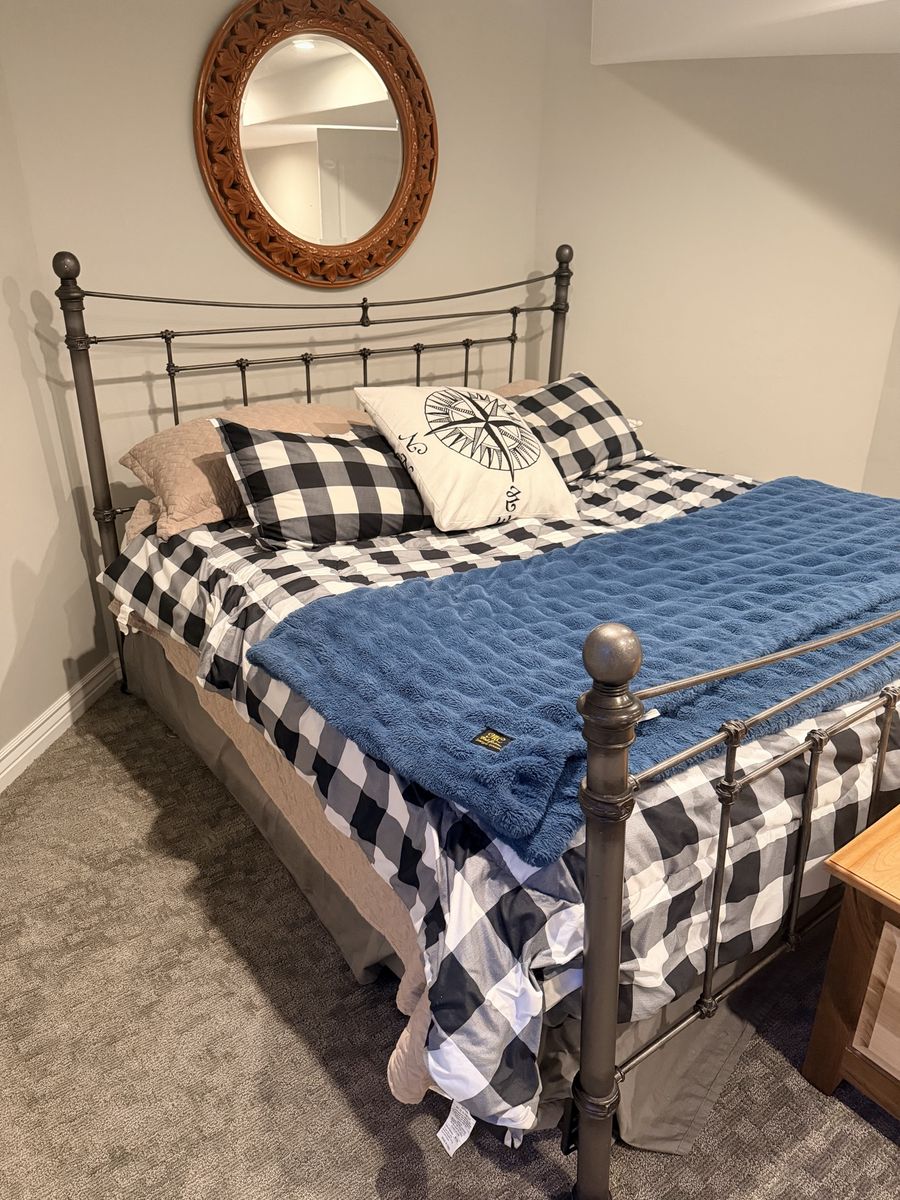 Wrought Iron King Bed Frame - Great Condition