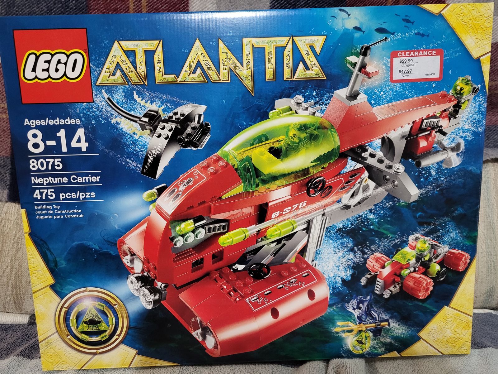 LEGO ATLANTIS NEPTUNE CARRIER   2010 ISSUE