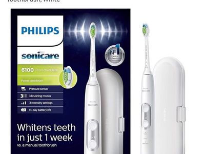 Philips Sonicare HealthyWhite+ HX8911/02 Rechargeable Electric Toothbrush White