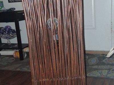 Wicker Rattan Floor Lamp with Foot Switch - Unique Bohemian/Coastal Decor Lighting