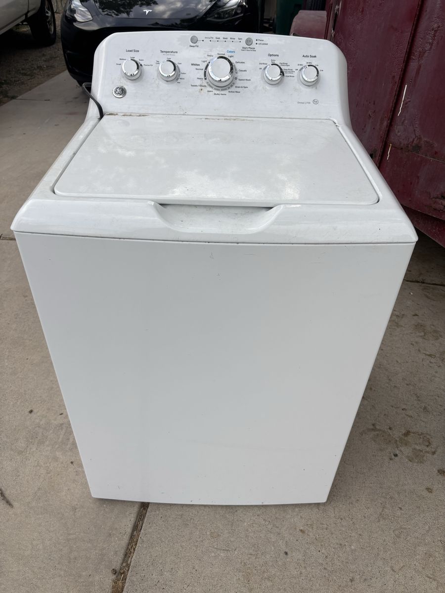 GE Top Load Washer - White - Non-Functional - For Parts/Repair
