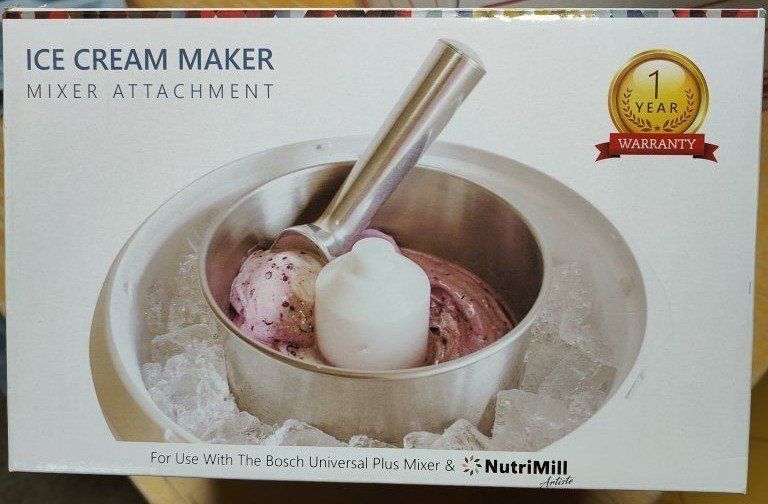Bosch Universal or NutriMill Artiste Ice Cream Maker