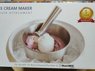 Bosch Universal or NutriMill Artiste Ice Cream Maker