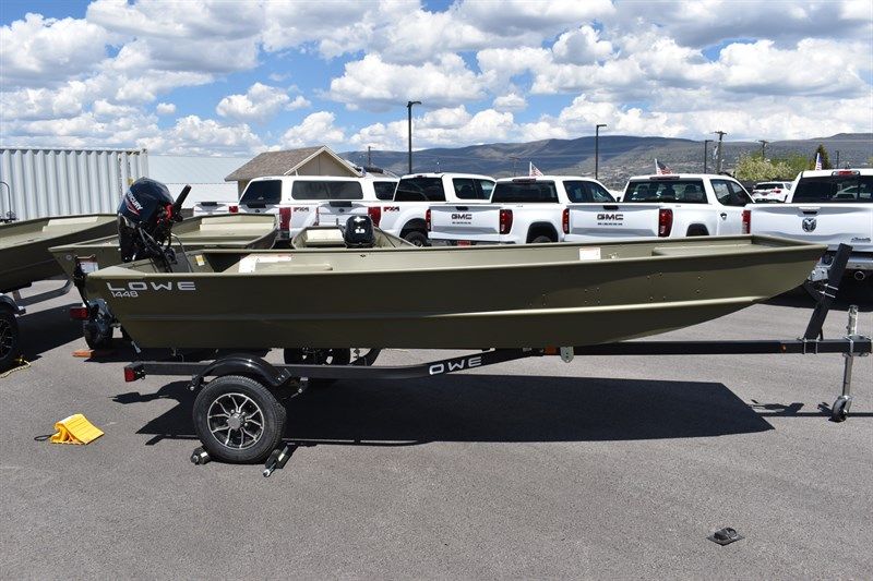 2024 Lowe 1448 Jon With 20HP ELHPT Mercury Engine and Trailer