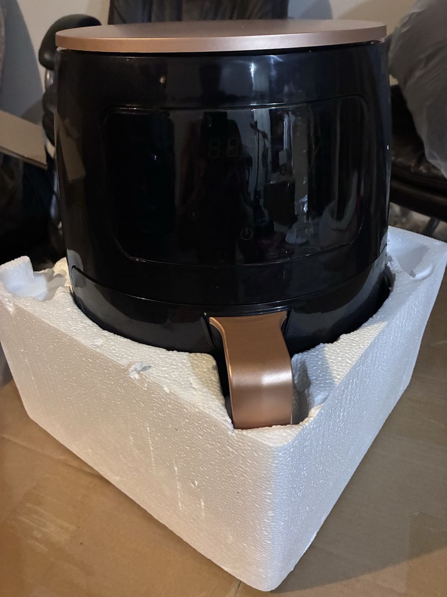 Unbranded Black & Rose Gold Digital Air Fryer