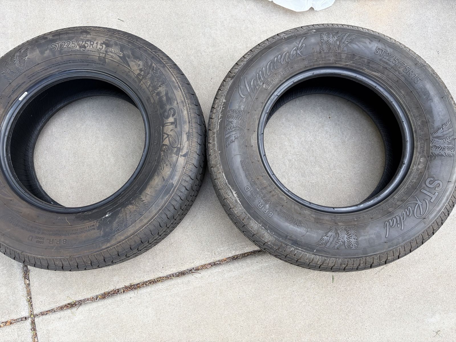 ST 225/75/15 Trailer Tires