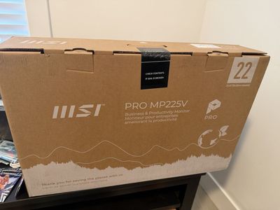 MSI Pro MP225V 22” Business Monitor