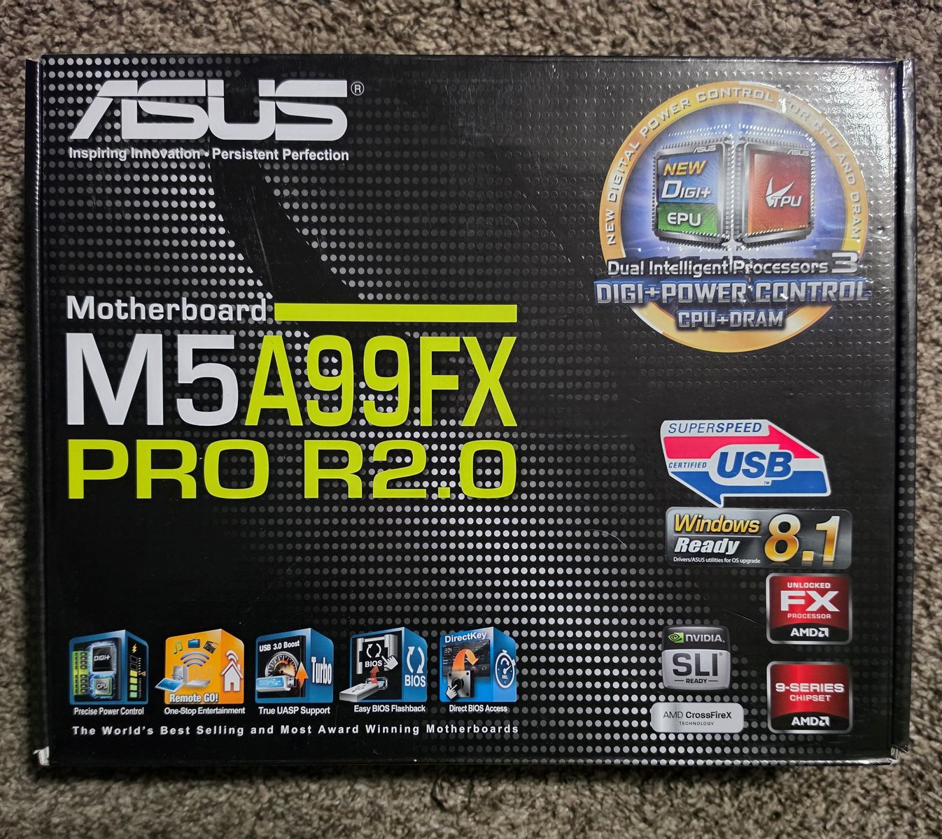 ASUS M5A99FX PRO R2.0, AM3+, AMD Motherboard