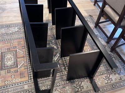 Crate and Barrel Sawyer Lean shelves