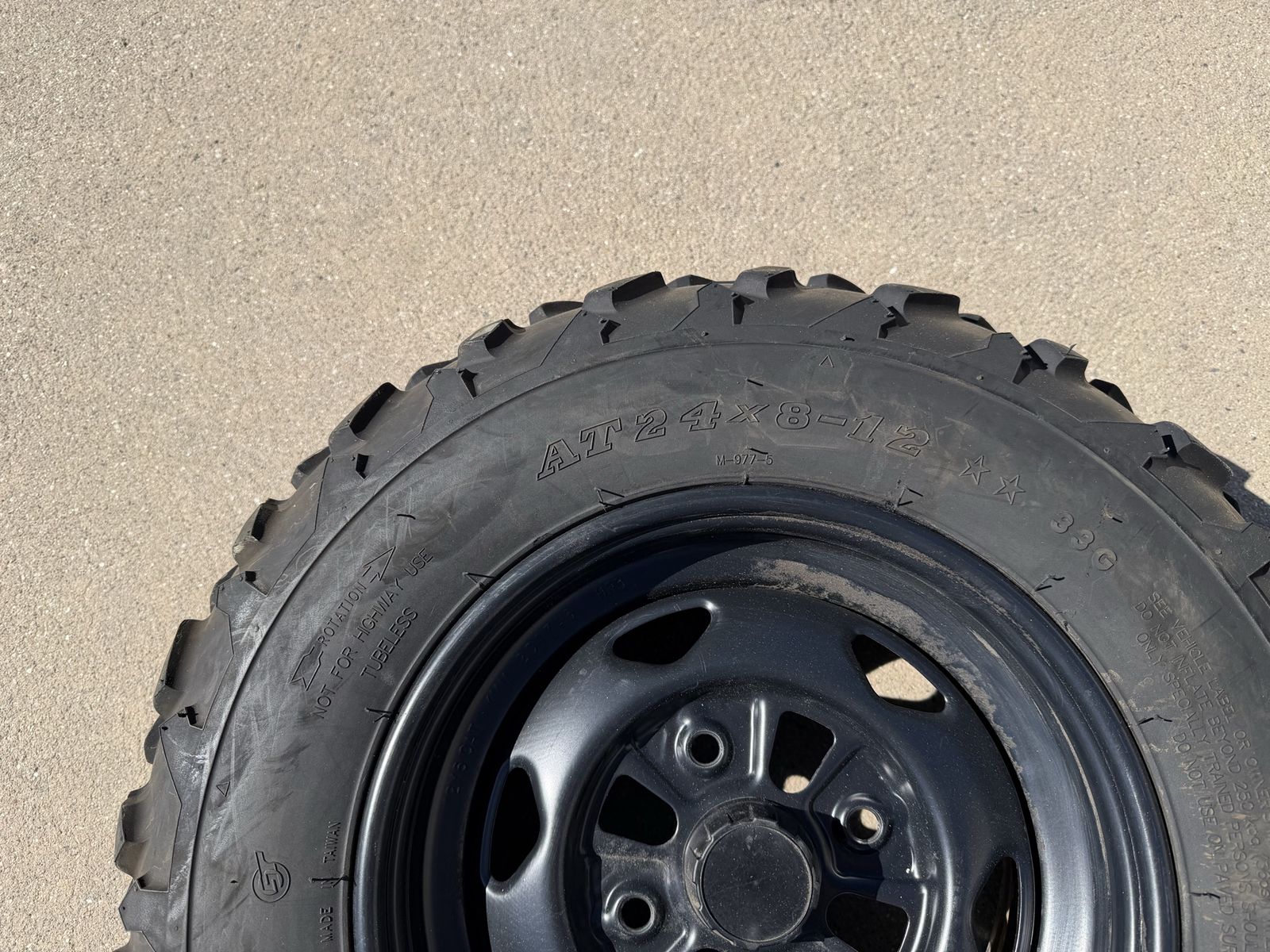 ATV Tires and Steel Wheels