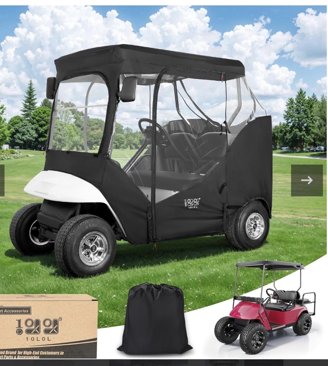 Golf Cart 2 Passenger Enclosure