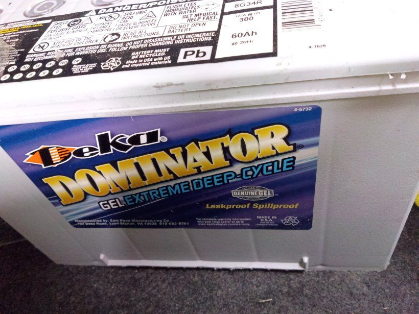 Deka Dominator Gel Extreme Deep-Cycle Battery 60Ah 8G34R