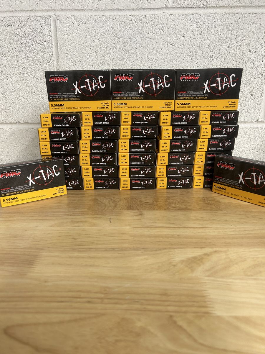 PMC X-Tac 5.56 Ammo 55 Grain FMJ Ammo - 1000 Rounds